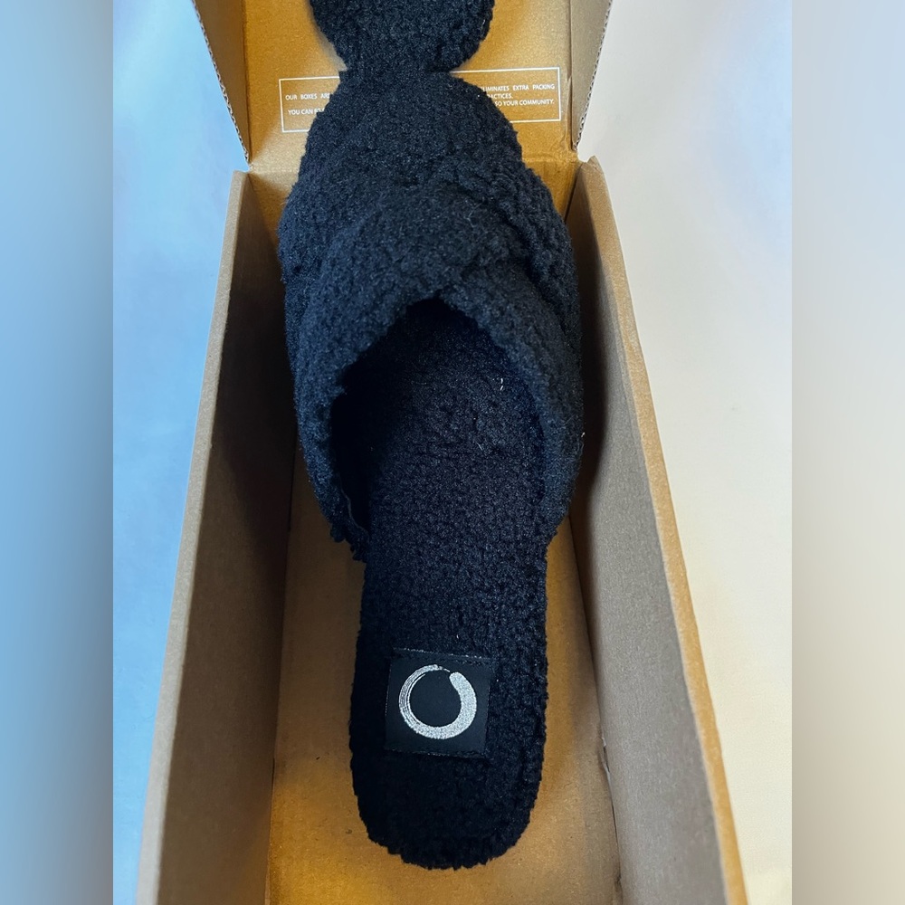 Journee Collection Black Slippers